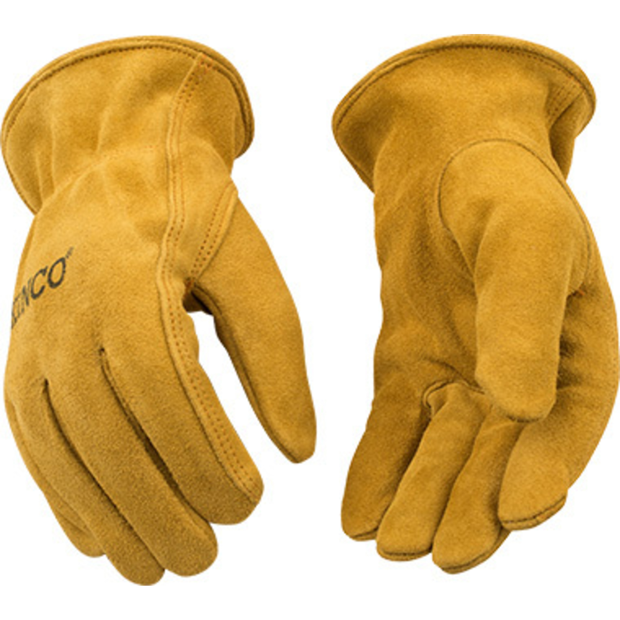 Kinco Full Suede Cowhide, Easy  On Cuff, 21PK, XL